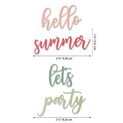 Sizzix Thinlits Die Set - Party Phrases